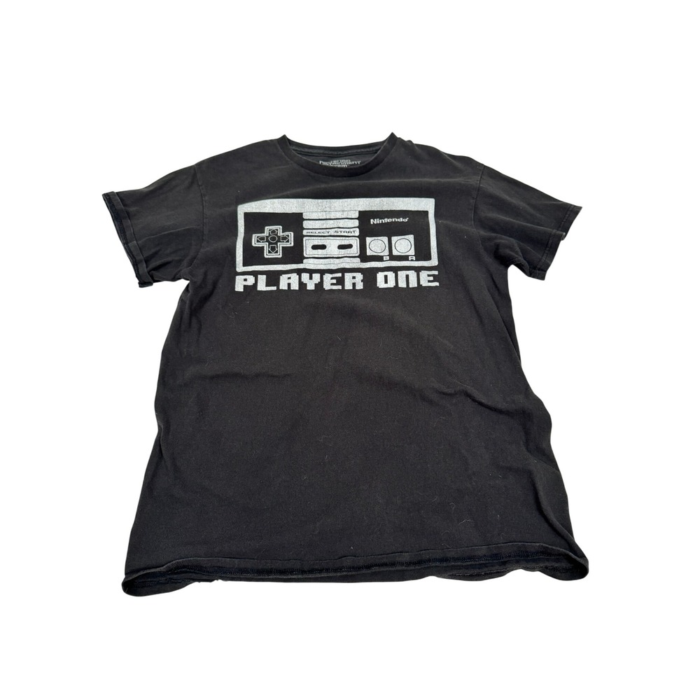 Nintendo Entertainment System NES Controller Player One Graphic T-Shirt Black M